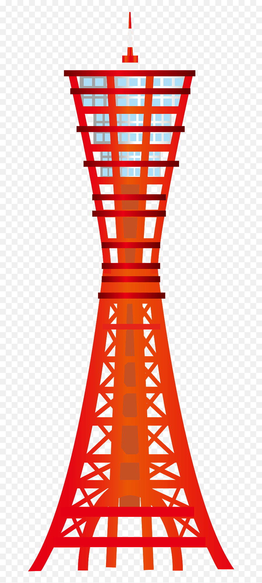 Red Kobe Port Tower Clipart Free Download Transparent Png - Kobe Port Tower Clipart,Kobe Png