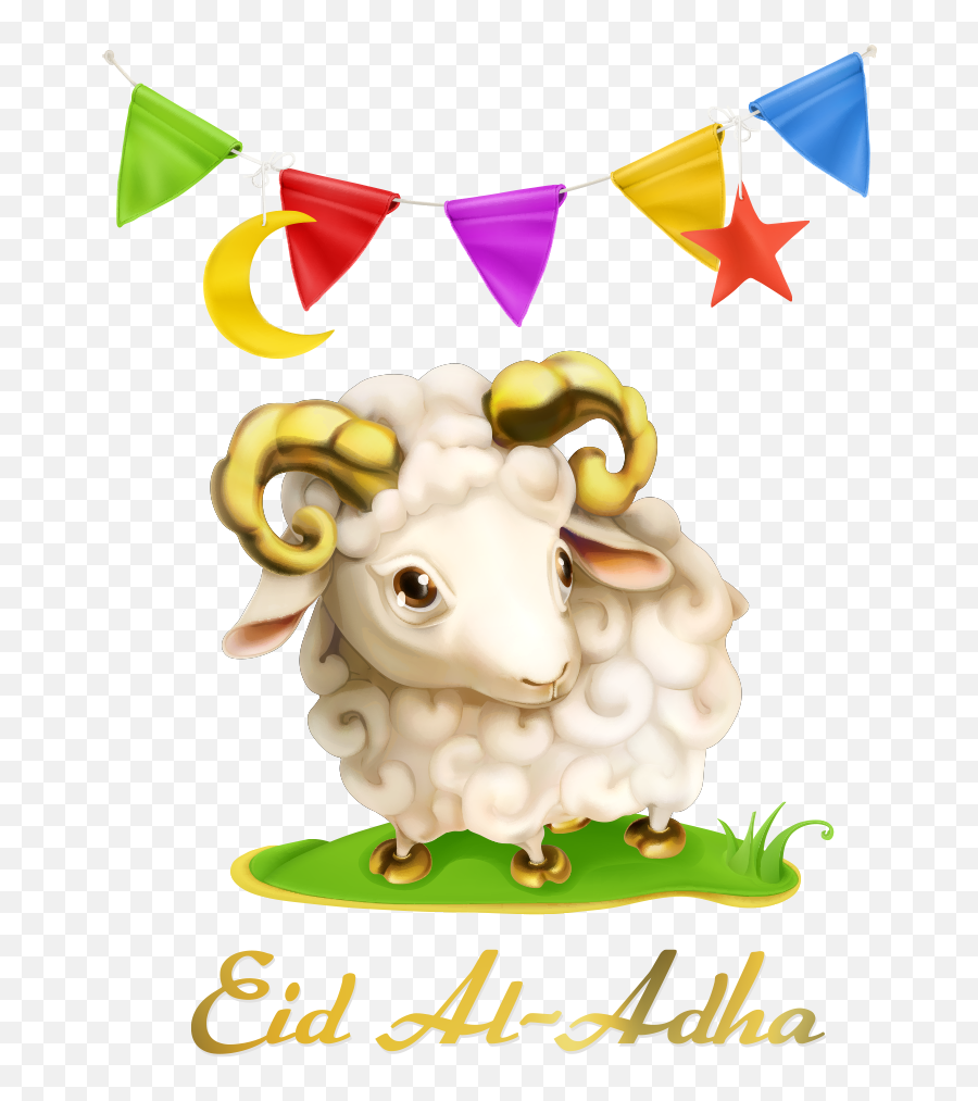 Download Free And Sheep Triangle Mubarak Muslim Al - Adha Eid Ul Adha Eid Mubarak Png,Sheep Transparent