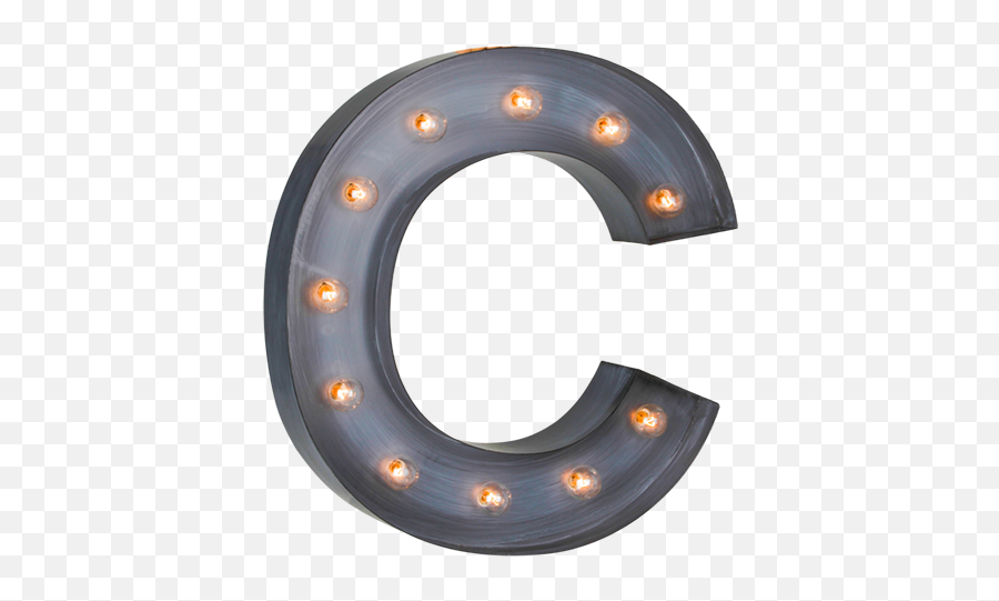 Illuminated Marquee Letter C - Design Full Size Png Dot,Marquee Png