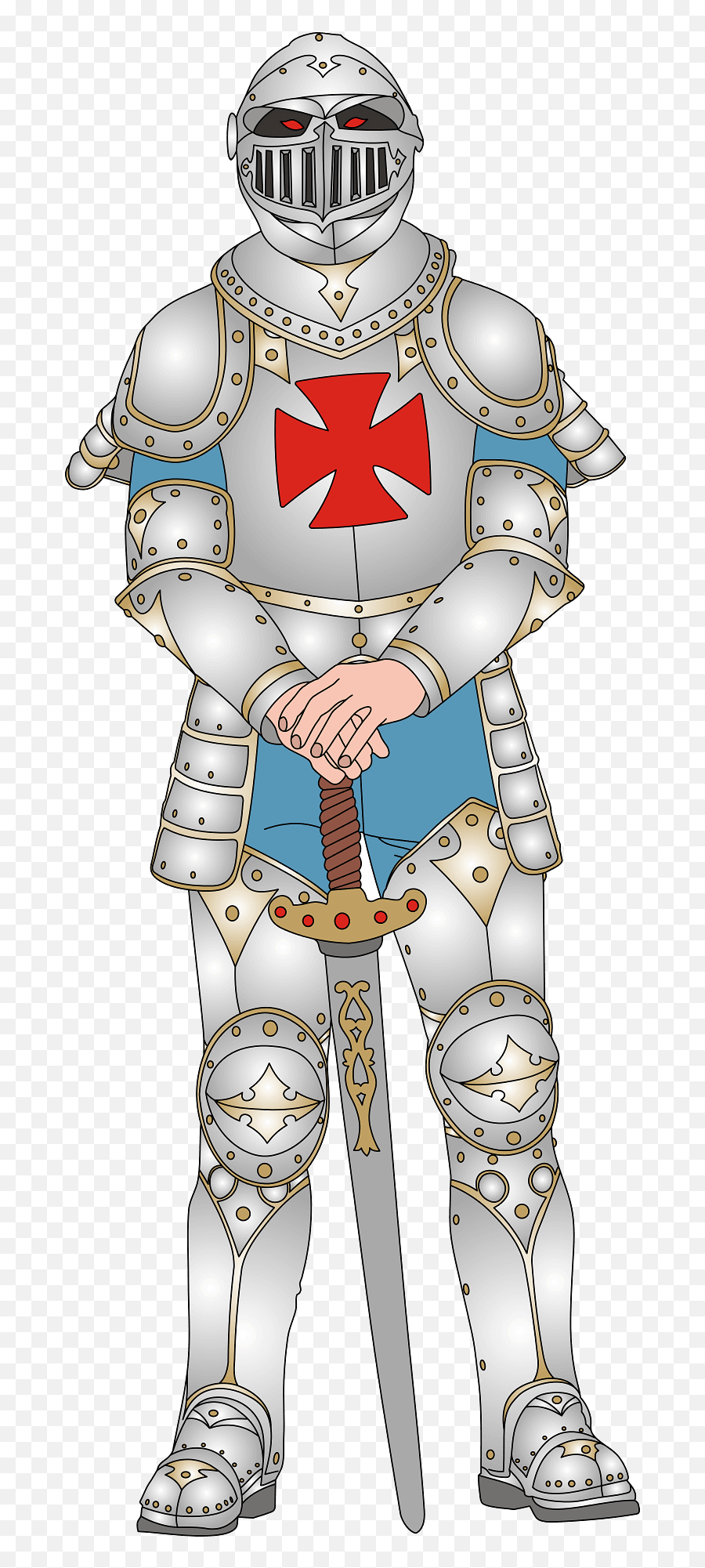Standing Knight Clipart Free Download Transparent Png - Knight,Knight Clipart Png