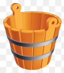 Download To Fill This Bucket We Use - Wooden Water Bucket Clipart Png,Bucket Clipart Png