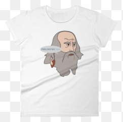 Plato Pointing Womenu0027s Tee - Cartoon Png,Plato Png