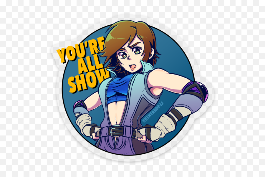 Asuka Kazama Vinyl Sticker James Valle Kentaropjj - Fictional Character Png,Asuka Transparent