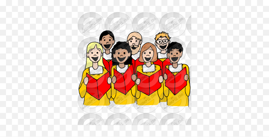 Choir Picture For Classroom Therapy Use - Great Choir Clipart Happy Png,Choir Png