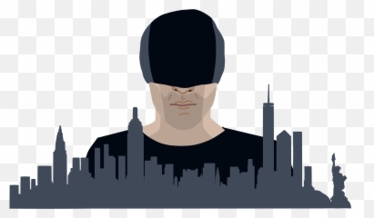 Daredevil Season 3 - New York Skyline Silhouette Png,Daredevil Transparent