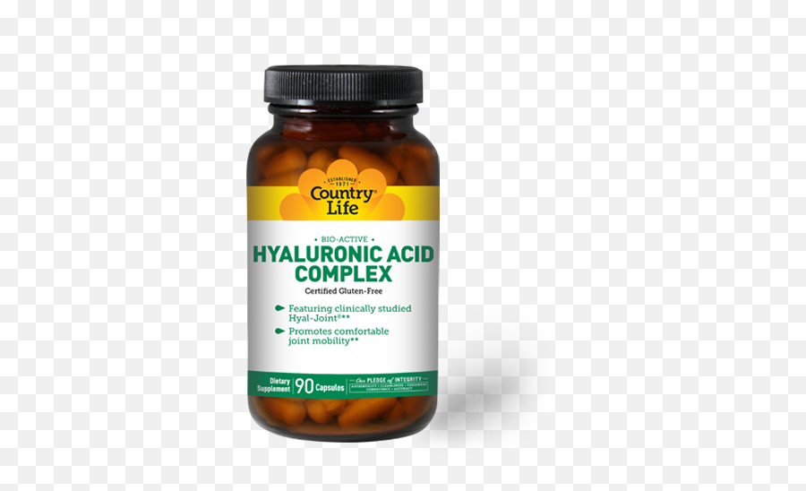 Bio - Active Hyaluronic Acid Complex 90 Capsules Country N Acetylcysteine Nac Png,Hyaluronic Acid Icon
