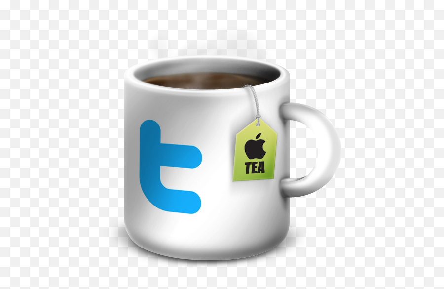Twitter Icon - Apple Mug Icon Softiconscom Teacup Png,Twitter And Facebook Icon