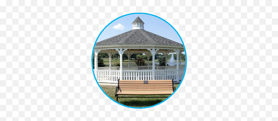 Gazebo Depot Wood Or Vinyl Gazebos Pavilions Fiberglass - Outdoor Bench Png,Gazebo Icon