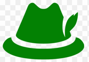Green German Hat Icon - Red Transparent png