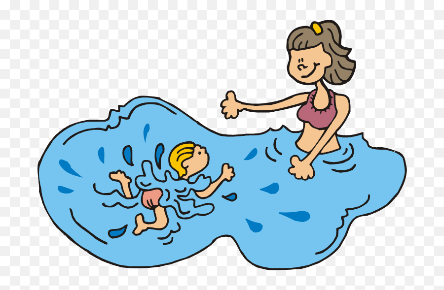 Library Of Swim Lesson Clip Free Png - Water Safety Clipart,People Swimming Png
