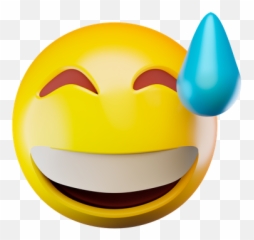 Premium Laughing Emoji 3d Illustration Download Png Obj - Wide Grin