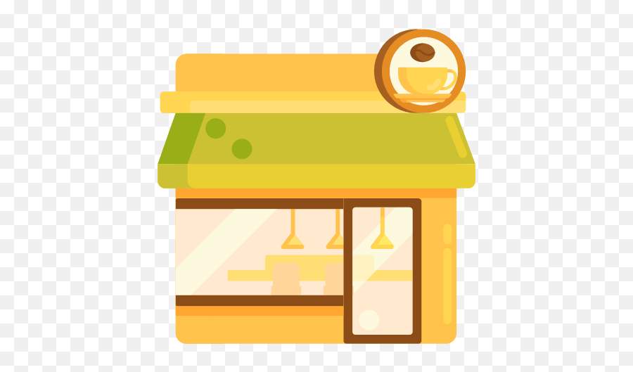 Coffee Shop Vector Icons Free Download In Svg Png Format - Horizontal,Store Front Icon