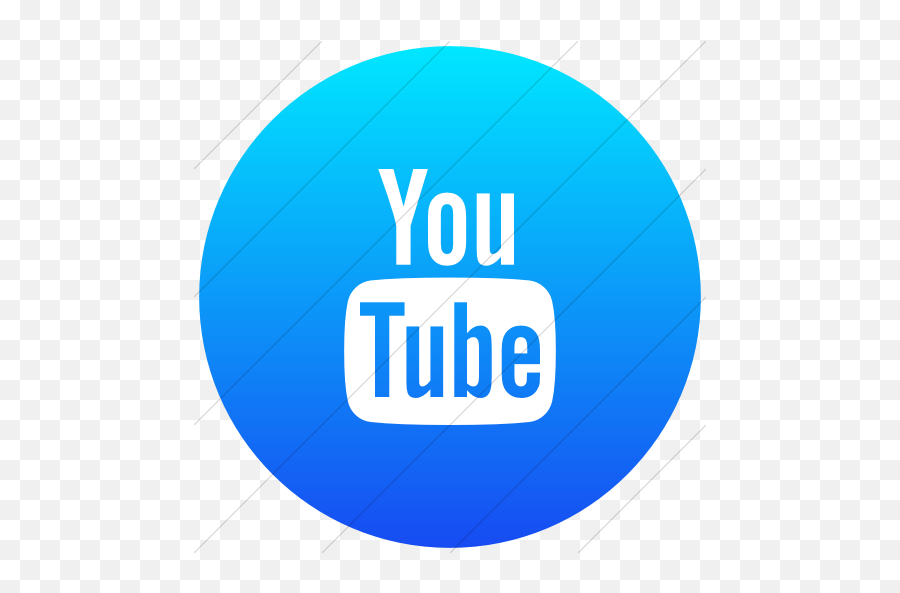 Iconsetc Flat Circle White - Circle Youtube Icon Blue Png,Youtube Logo Png White