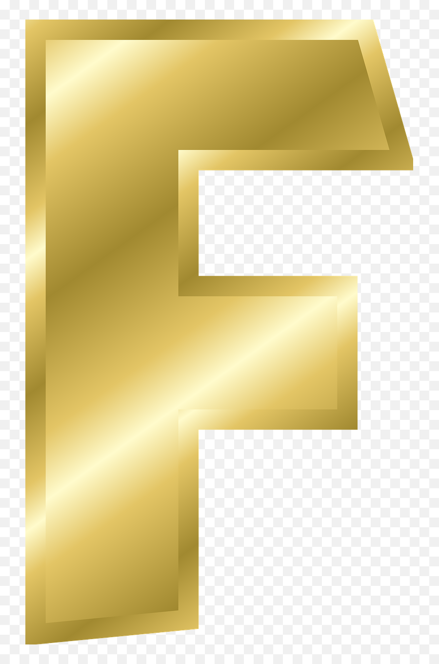 Letras F Png 3 Image - Letter F In Gold,F Png