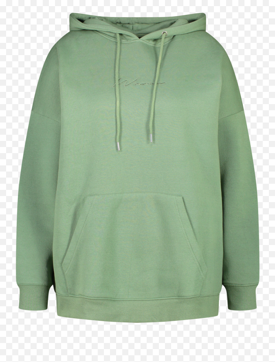 Womenu0027s Green Plus Woman Embroidered Overdye Hoodie Boohoo Uk Png ...