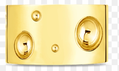 Roberto Coin 18k Gold Pois Moi Luna Wide Ring - Yellow png