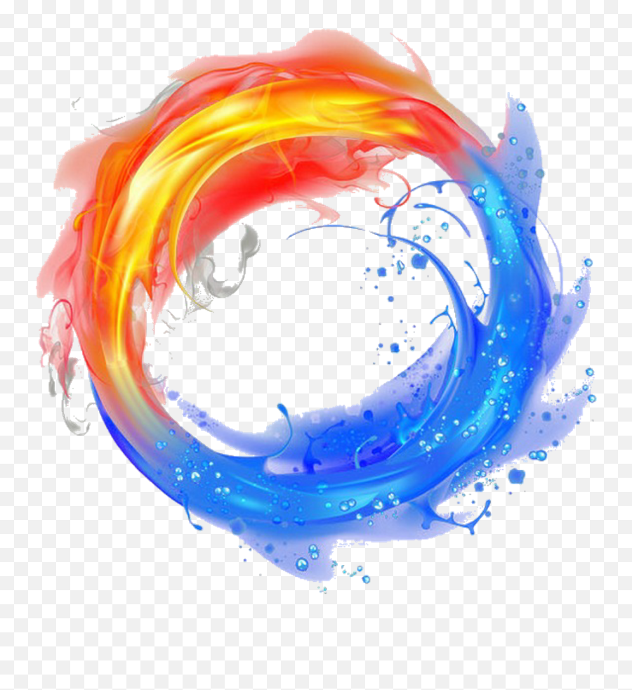 Efeito Fire Flames Ice Fogo Chamas Gelo - Blue Fire Circle Png,Fogo Png