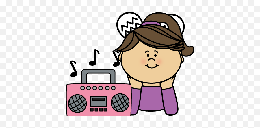 Download Hd Music Clipart Cute - Listen To Music Clipart Listen To Music Clipart Png,Music Clipart Transparent