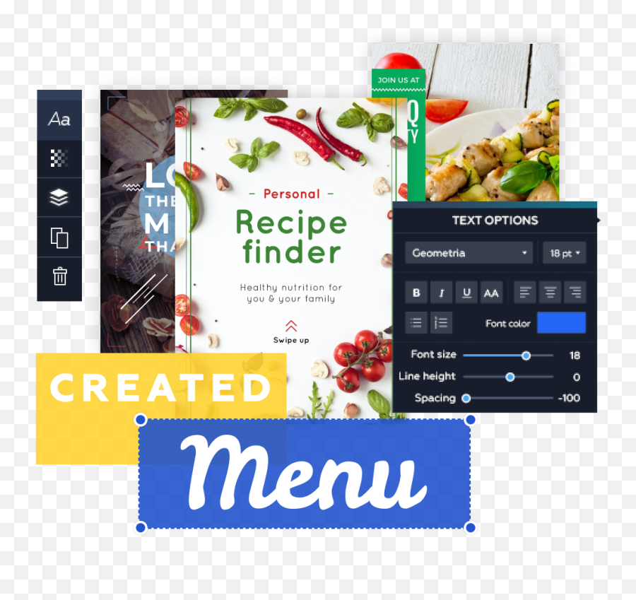 Free Menu Maker - Design Restaurant Menus Online Crello Png,Credit Card Transparent Background