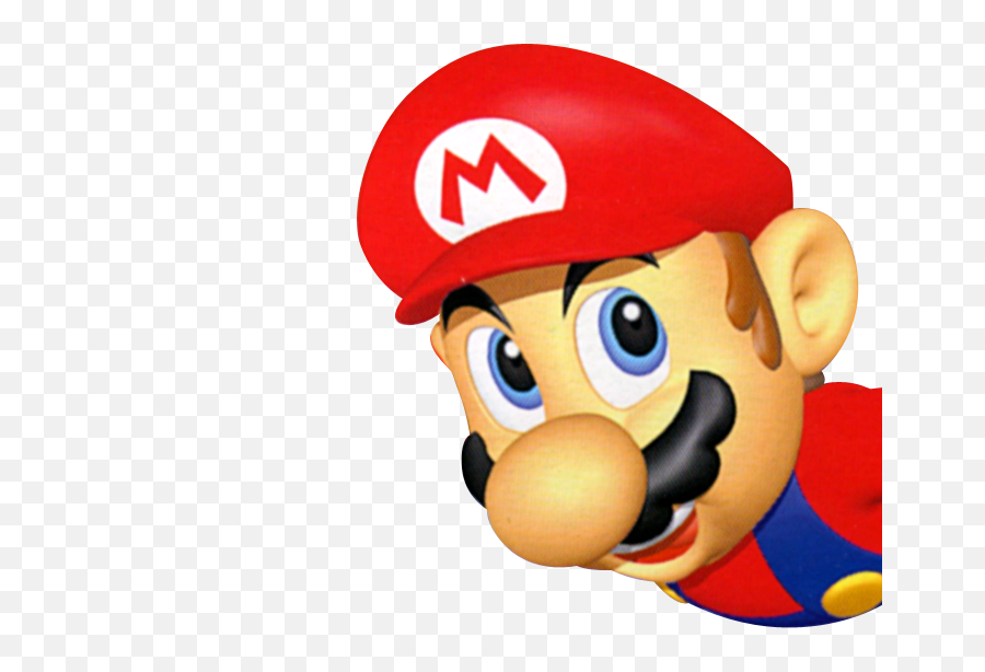 Transparent Png Of Mario Leaning Into - Transparent Super Mario 64 Png,Mario Transparent