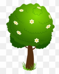Cartoon Deco Tree Png Clipart Kid - Png