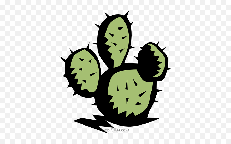 Cactus Symbol Royalty Free Vector Clip Art Illustration - Cactus Clip Art Png,Cactus Clipart Png