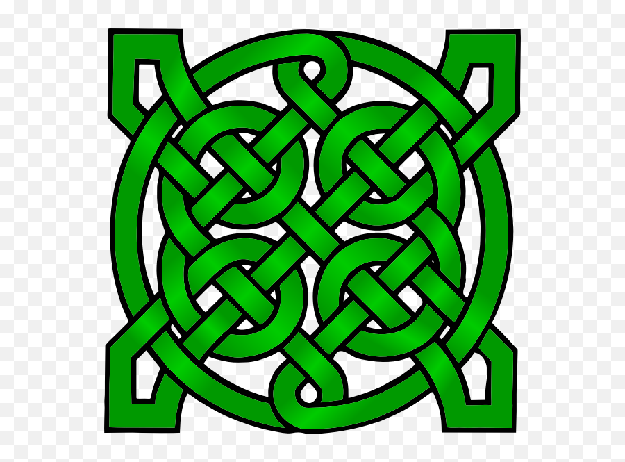 Dark Green Celtic Mandala Vector Clip - Green Celtic Knot Free Png,Mandala Vector Png