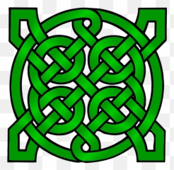 Dark Green Celtic Mandala Vector Clip - Knot Free png