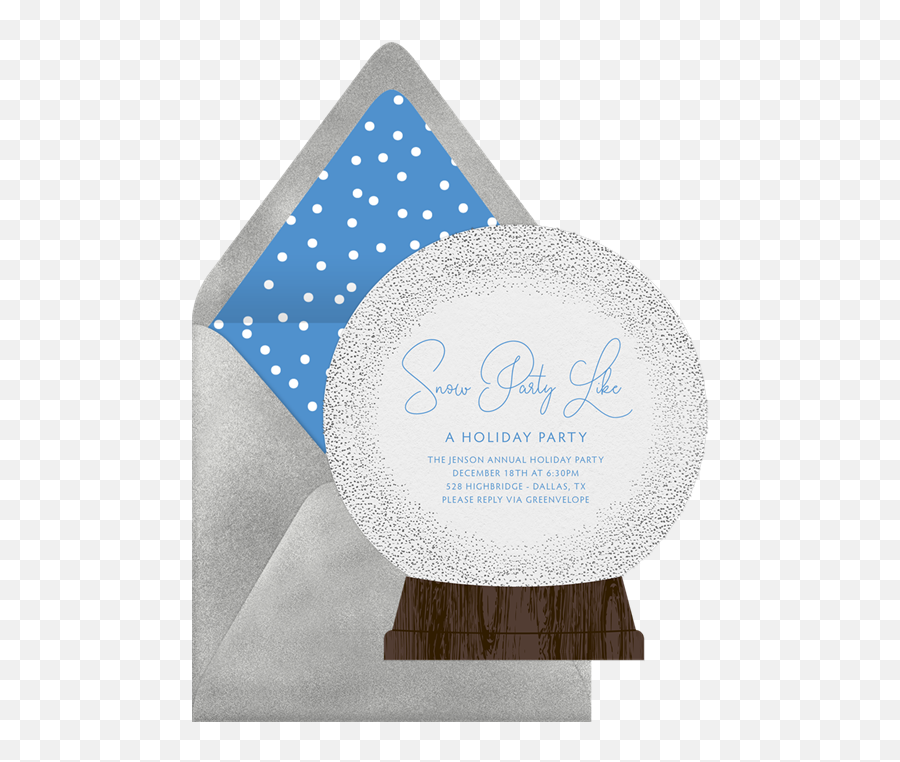 550 X 699 0 - Snow Globe Invitations Full Size Png Kris Kringle Invitation Template Free,Snow Globe Png