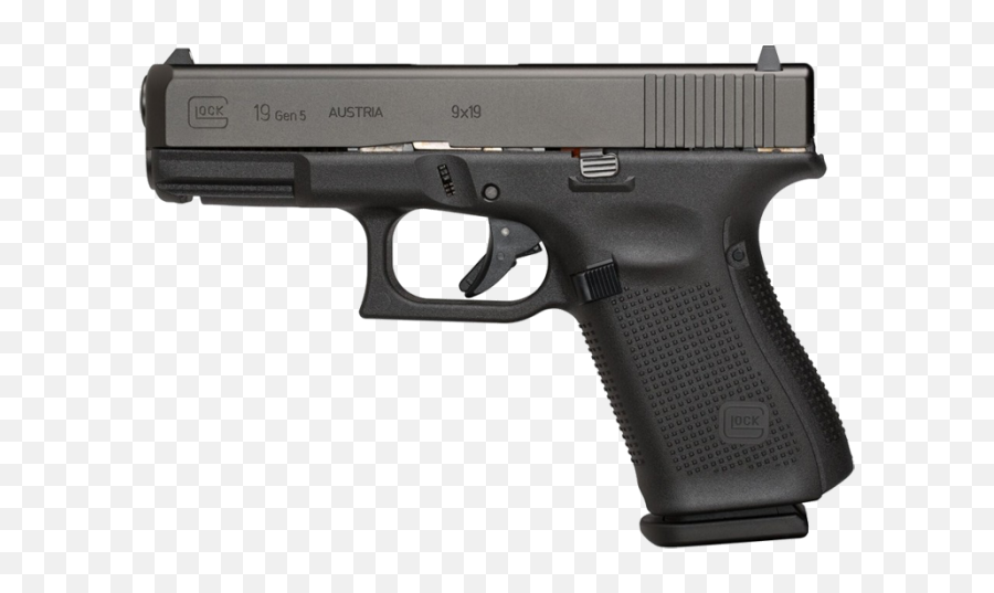 Glock G19 Gen 5 9mm Semi - Auto Pistol Glock 19 Vs 26 Png,Glock Png
