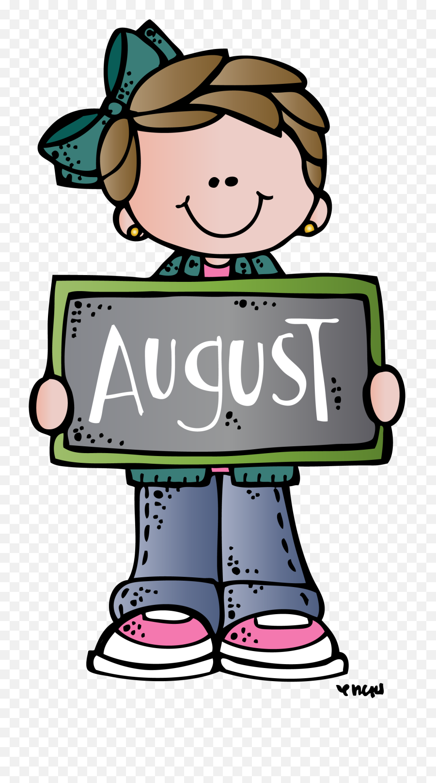 Download Hd 2018 Calendar Transparent Png - August Clipart Melonheadz August Clipart,Calendar Clipart Transparent