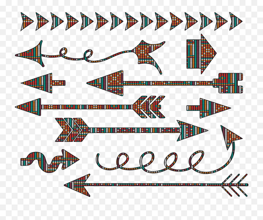 Arrows Tribal Boho - Vintage Flechas Png,Tribal Arrow Png