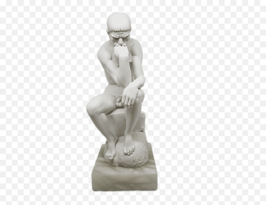 Download Hd Pensatore Di Rodin The - Figurine Png,The Thinker Png