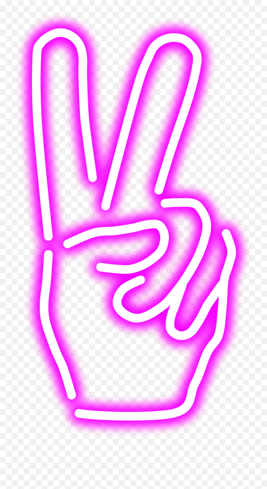 Neon Glow Hand Pink Kpop Freetoedit - Stickers Neon De Snapchat Png,Sticker Png
