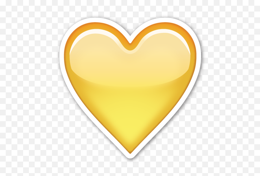 Emoji Heart Transparent U0026 Png Clipart Free Download - Ywd Yellow Heart Emoji Sticker,Emoji Hearts Transparent
