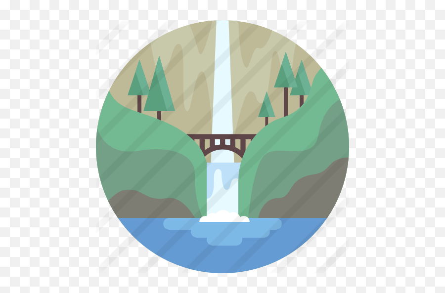 Waterfall - Emblem Png,Water Fall Png