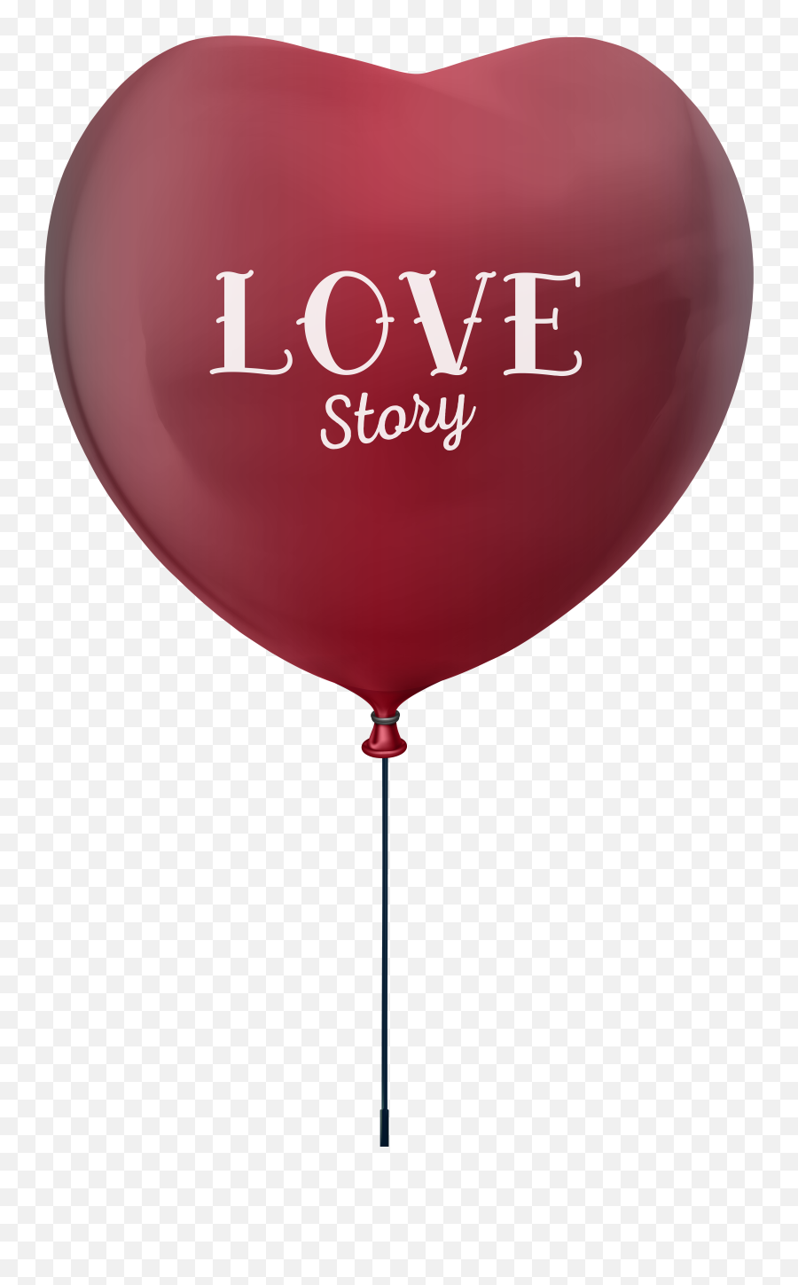 Balloon Download Clip Art - Love Story Heart Balloon Png Love Story Image Png,Heart Balloon Png