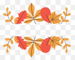 Autumn Leaves Border Elements - Transparent PNG u0026 SVG vector Hojas De Otoño Png