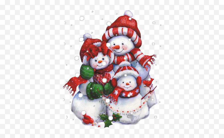 Arboles De Navidad - Christmas Snowman Family Clipart Png,Snow Gif Png