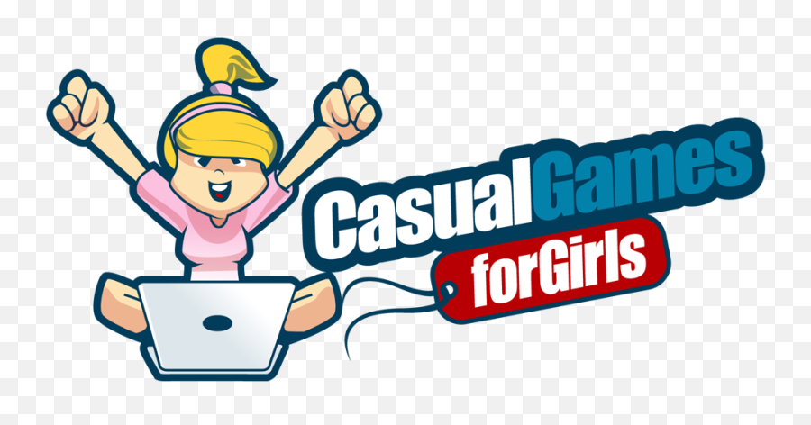 Casual Games Just For Girls Logo Design Feminine - Adrenaline Png,Gamer Logo
