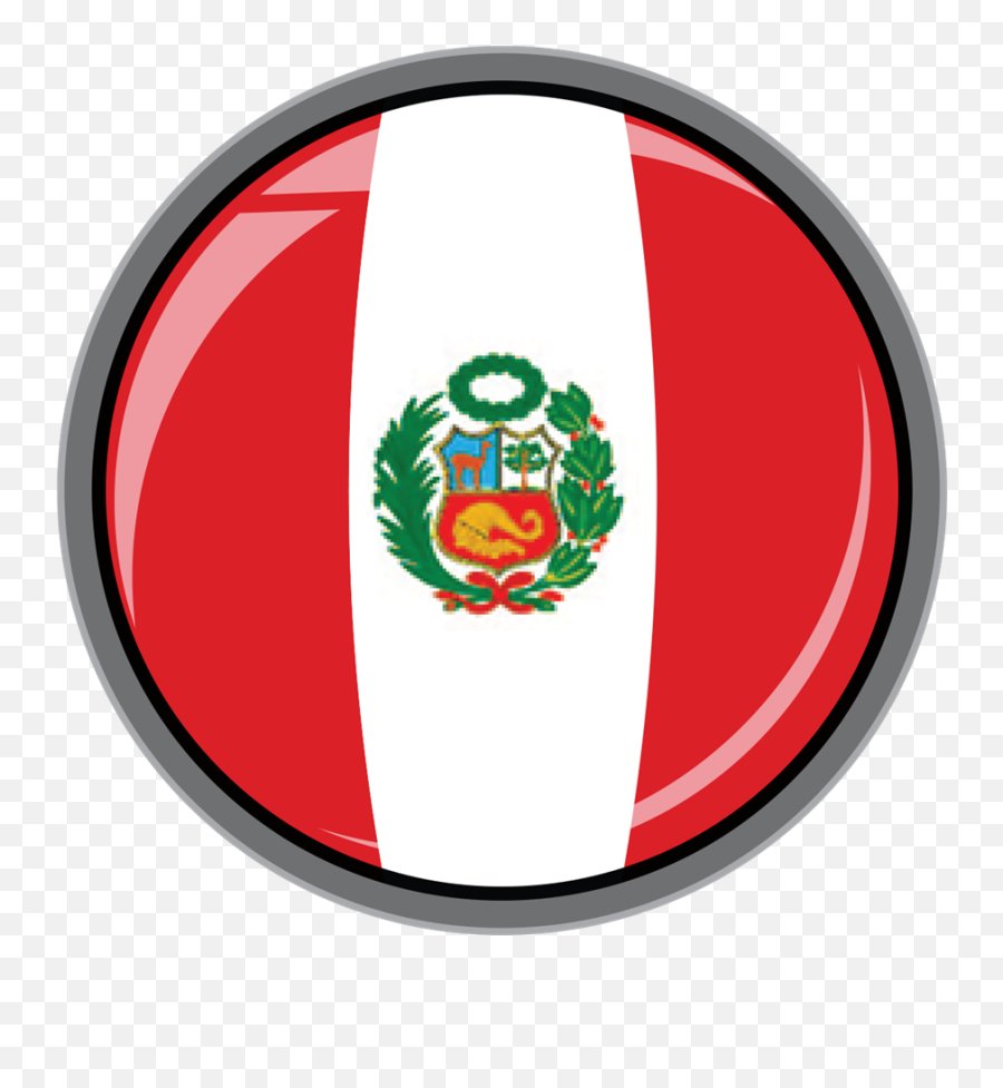 Distributors In South America - Peru Round Flag Png,Peru Flag Png