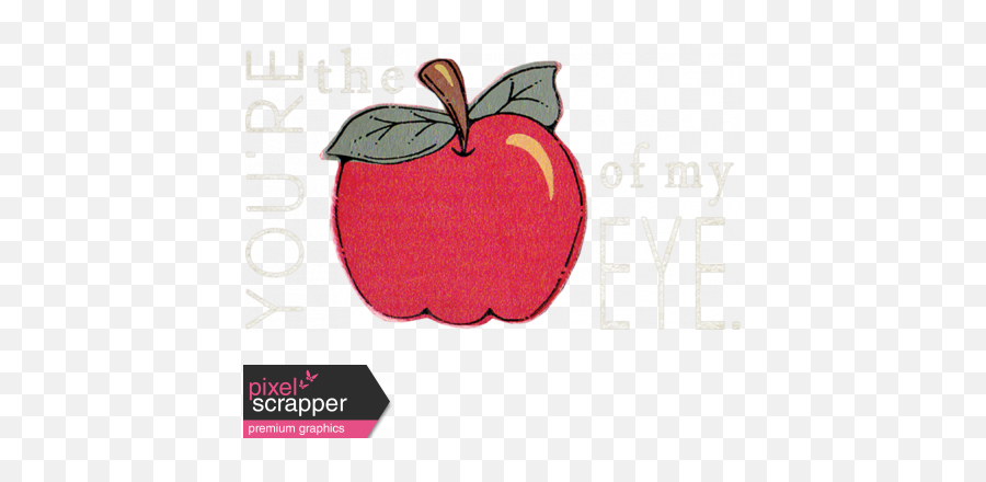 Love Notes - Apple Word Art Graphic By Janet Kemp Pixel Superfood Png,Apple Logo Pixel Art