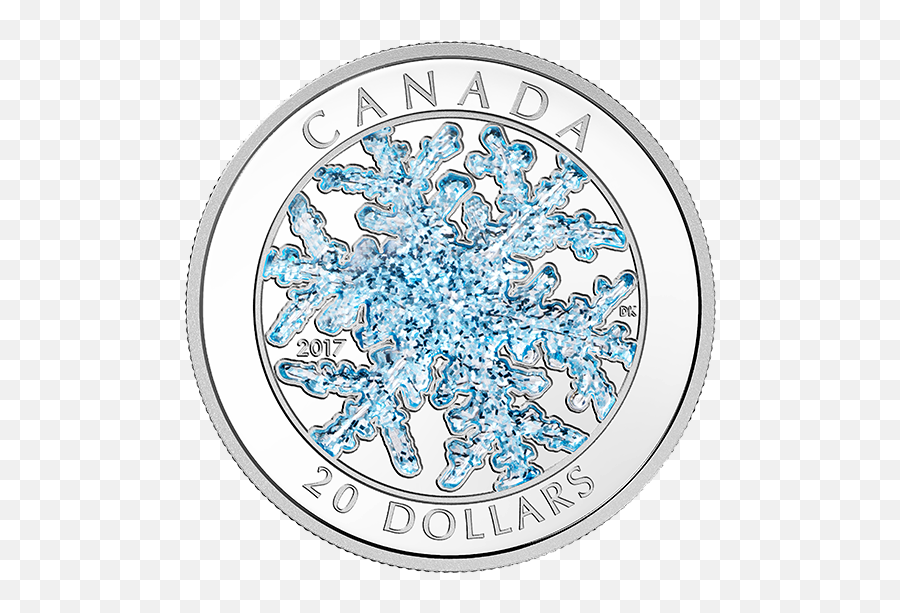 1 Oz - Canadian Snowflake Coin Png,Silver Snowflake Png