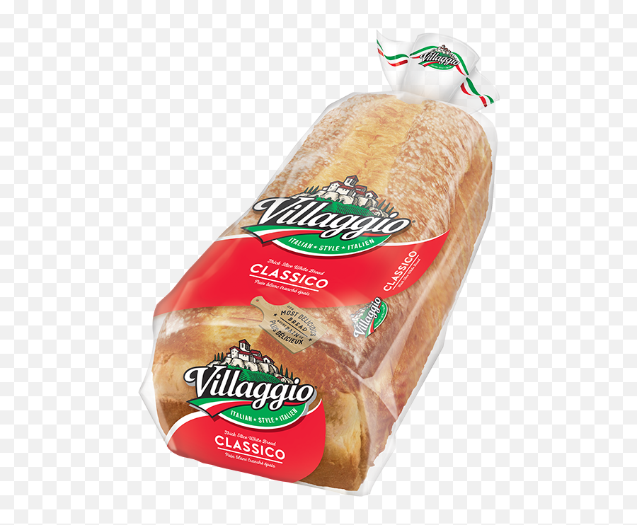 Villaggio Original Thick Sliced Italian Style White Bread - Villaggio Bread Png,Bread Slice Png