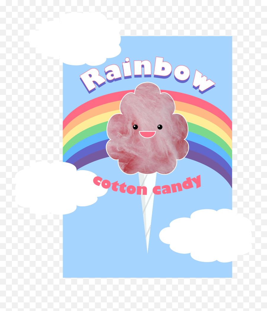 Graphic Design 99 U0027rainbow Cotton Candy New Packaging - Girly Png,Cotton Candy Logo