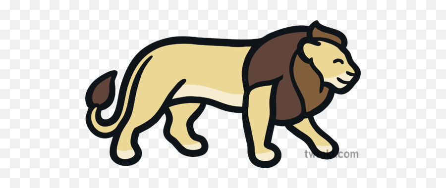 Lion Map Icon African Animal Mammal Carnivore Eyfs - Animal Figure Png,African Icon