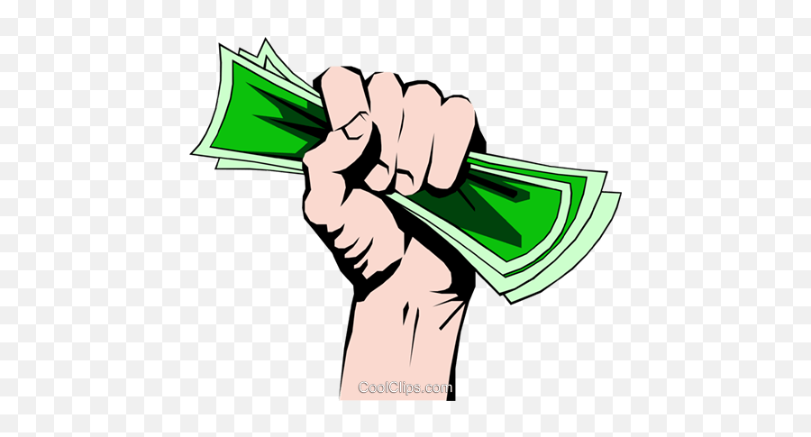 Fist Full Of Money Royalty Free Vector C 279690 - Png Money In Hand Png Vector,Money Clip Art Png