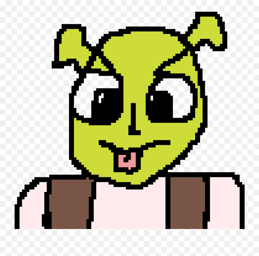 Pixilart - Shrek Anime By Mewies Cartoon Png,Shrek Head Png