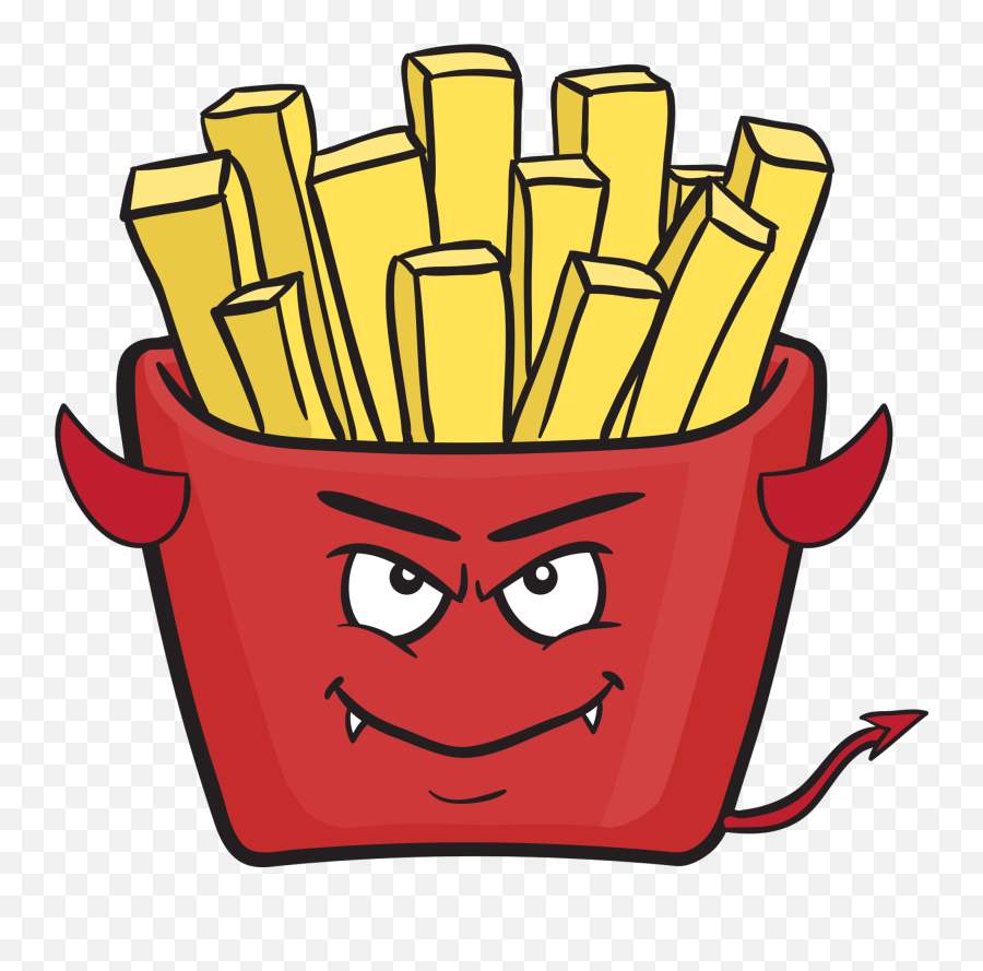 Download Hd Satan Clipart Devil Emoji - French Fries Animated Png,Devil Emoji Png