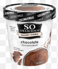 Chocolate Coconutmilk Frozen Dessert So Delicious Dairy Free - Ice Cream Cookie Dough png